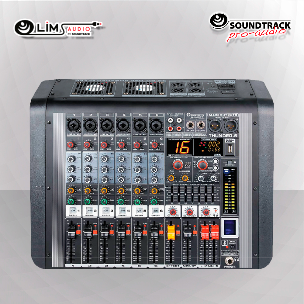 THUNDER 6 Mezcladora Activa